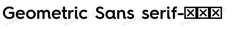 Geometric Sans serif字体转换